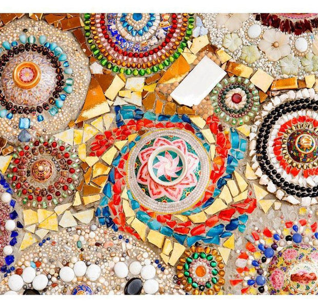 Surface Texture Wallpaper Wall Mural - Moroccan Mosaic