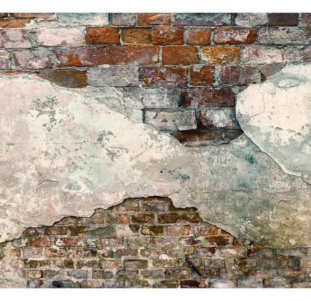 Surface Texture Wallpaper Wall Mural - Old Brick Plaster Wall