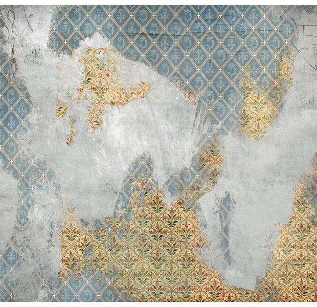 Surface Texture Wallpaper Wall Mural - Old Mosaic Tile Wall