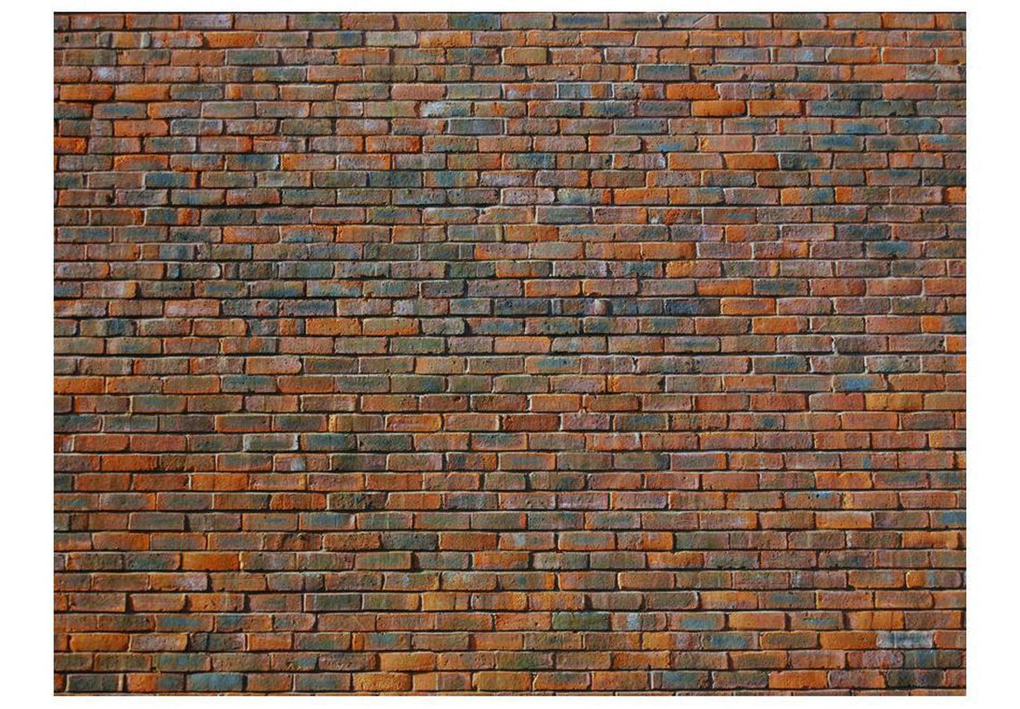 Surface Texture Wallpaper Wall Mural - Red Black Brick Wall