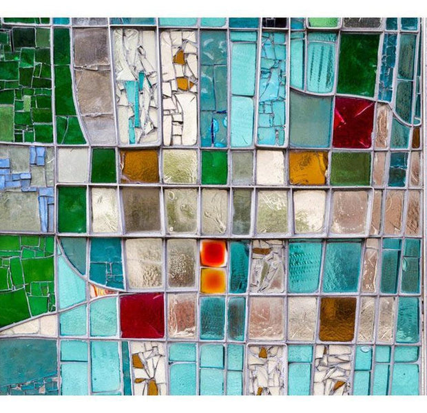 Surface Texture Wallpaper Wall Mural - Sapphire Stained Glass