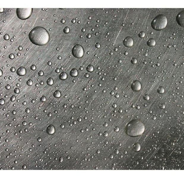 Surface Texture Wallpaper Wall Mural - Steel Surface With Water Drops