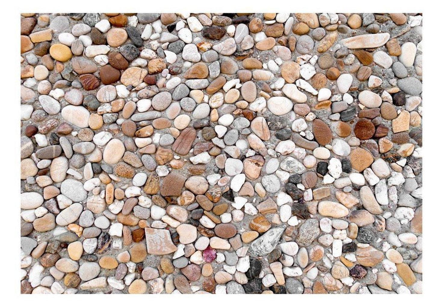 Surface Texture Wallpaper Wall Mural - Stone Beach