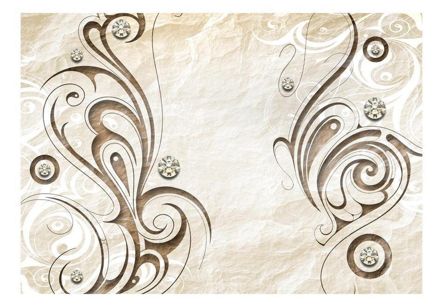 Surface Texture Wallpaper Wall Mural - Stone Swirls