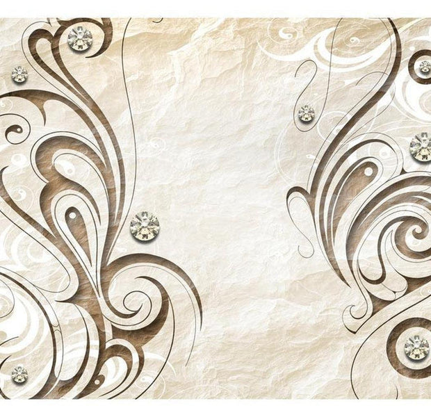 Surface Texture Wallpaper Wall Mural - Stone Swirls