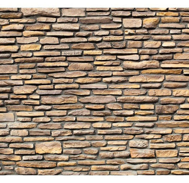 Surface Texture Wallpaper Wall Mural - Uneven Stacked Brick Wall