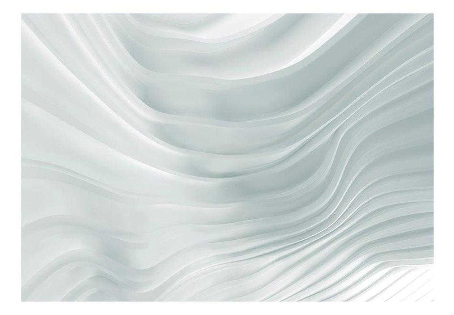 Surface Texture Wallpaper Wall Mural - Waving White