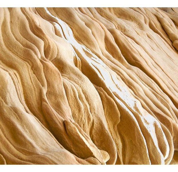 Surface Texture Wallpaper Wall Mural - Wavy Sandstone Shapes