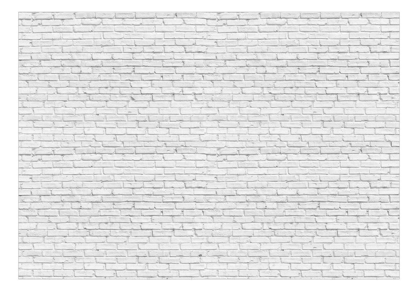 Surface Texture Wallpaper Wall Mural - White Painted Brick Wall