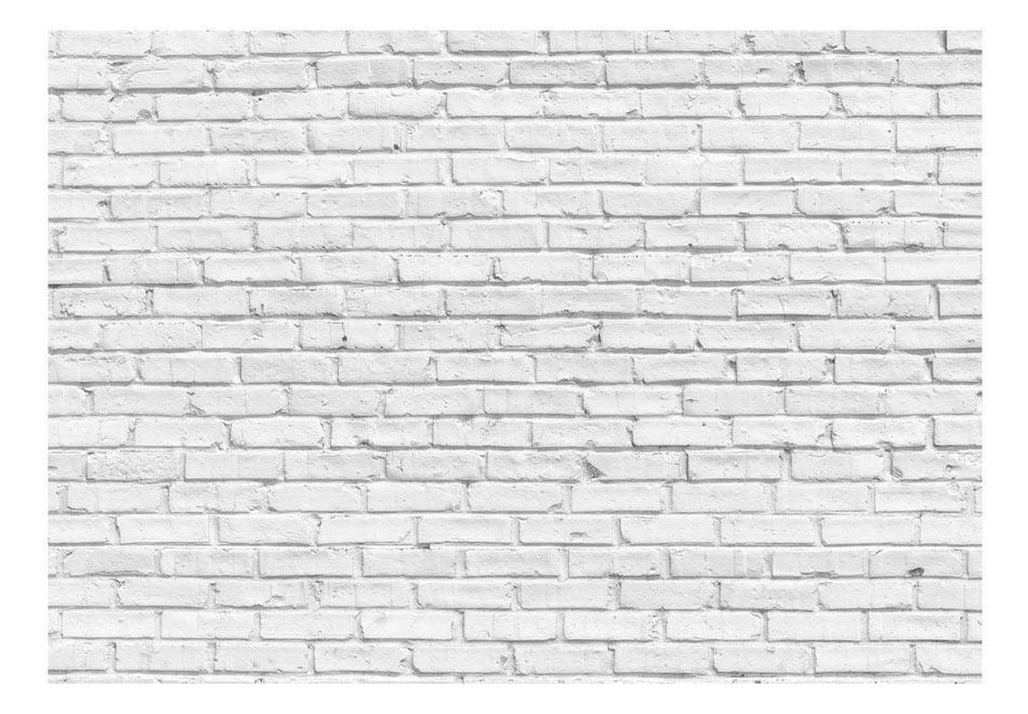 Surface Texture Wallpaper Wall Mural - White Brick Wall