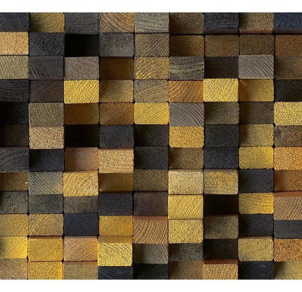 Surface Texture Wallpaper Wall Mural - Mixed Wooden Beams