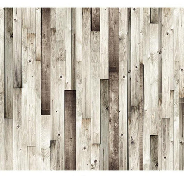 Surface Texture Wallpaper Wall Mural - Mixed Wooden Backdrop