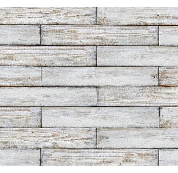 Surface Texture Wallpaper Wall Mural - White Washed Wood