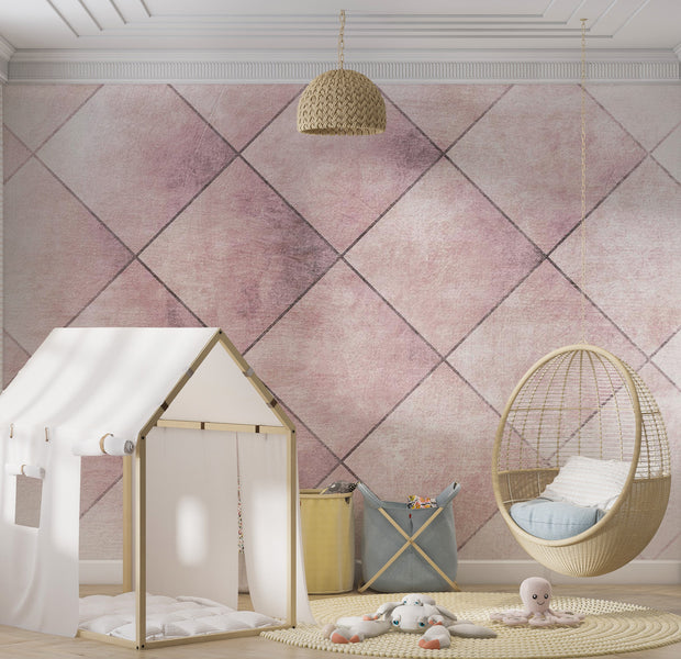 Background Wallpaper Wall Mural - Perfect Tiles 39"Wx27"H / Regular