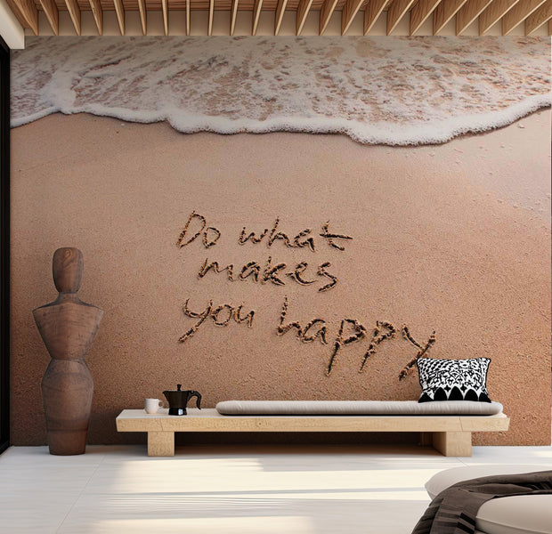 Beach Wallpaper Wall Mural - Do What Makes You Happy