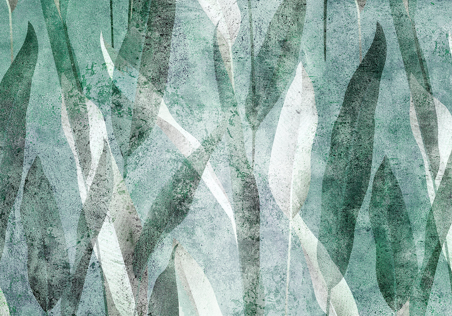 Botanical Wallpaper Wall Mural - Abstract Vintage Plants