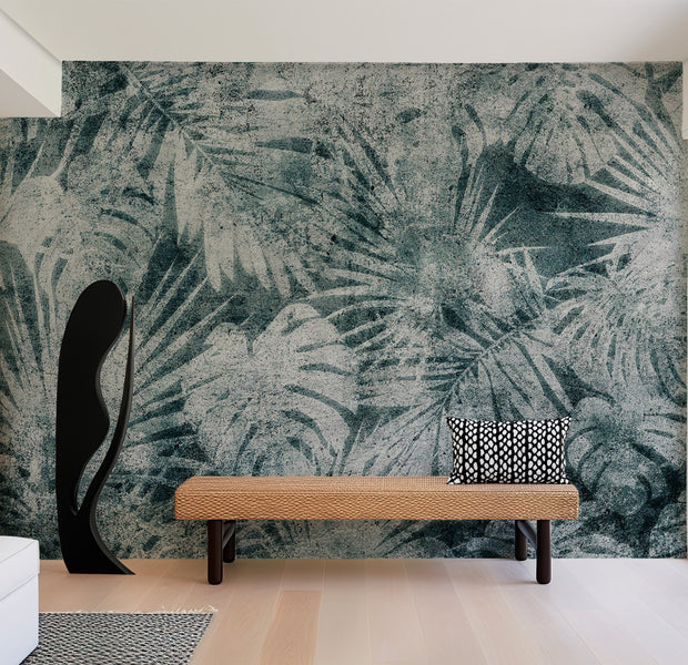 Botanical Wallpaper Wall Mural - Exotic Jungle Nature 39"Wx27"H / Regular