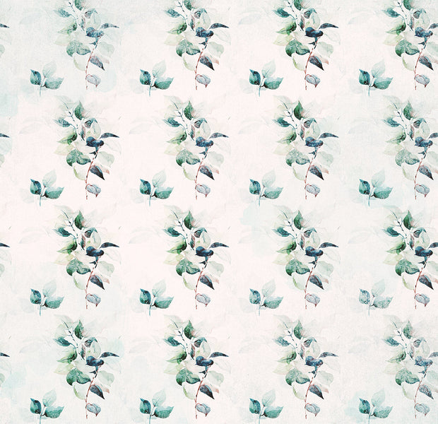 Botanical Wallpaper Wall Mural - Mint Green Nature