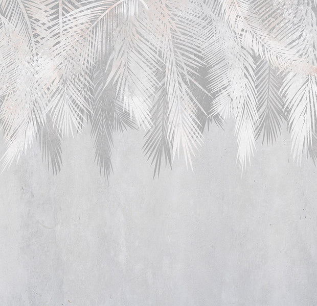 Botanical Wallpaper Wall Mural - Pale Palms