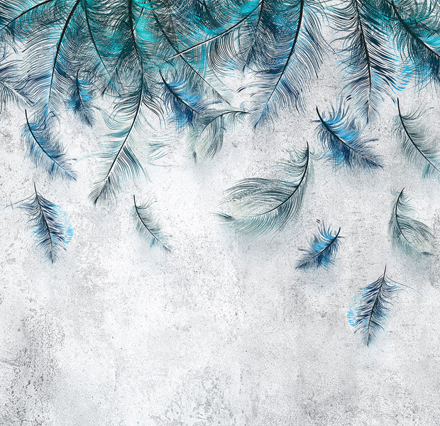 Background Wallpaper Wall Mural - Feathers in the Wind
