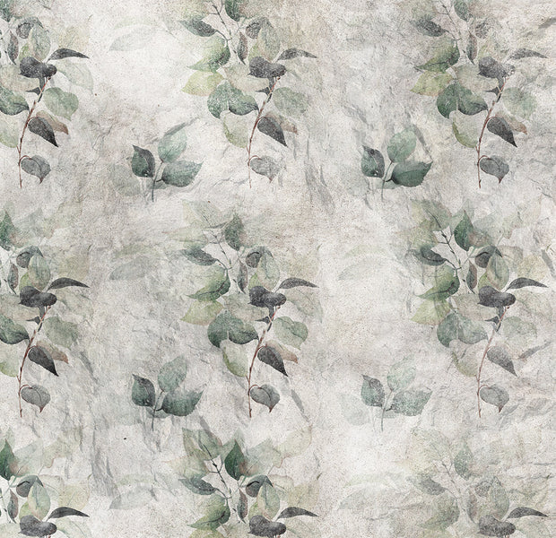 Botanical Wallpaper Wall Mural - Statue of Nature