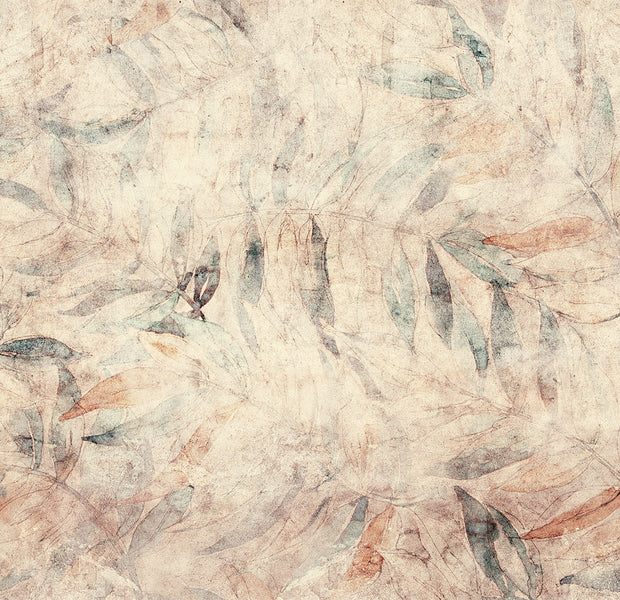 Botanical Wallpaper Wall Mural - Warm Greek Laurels