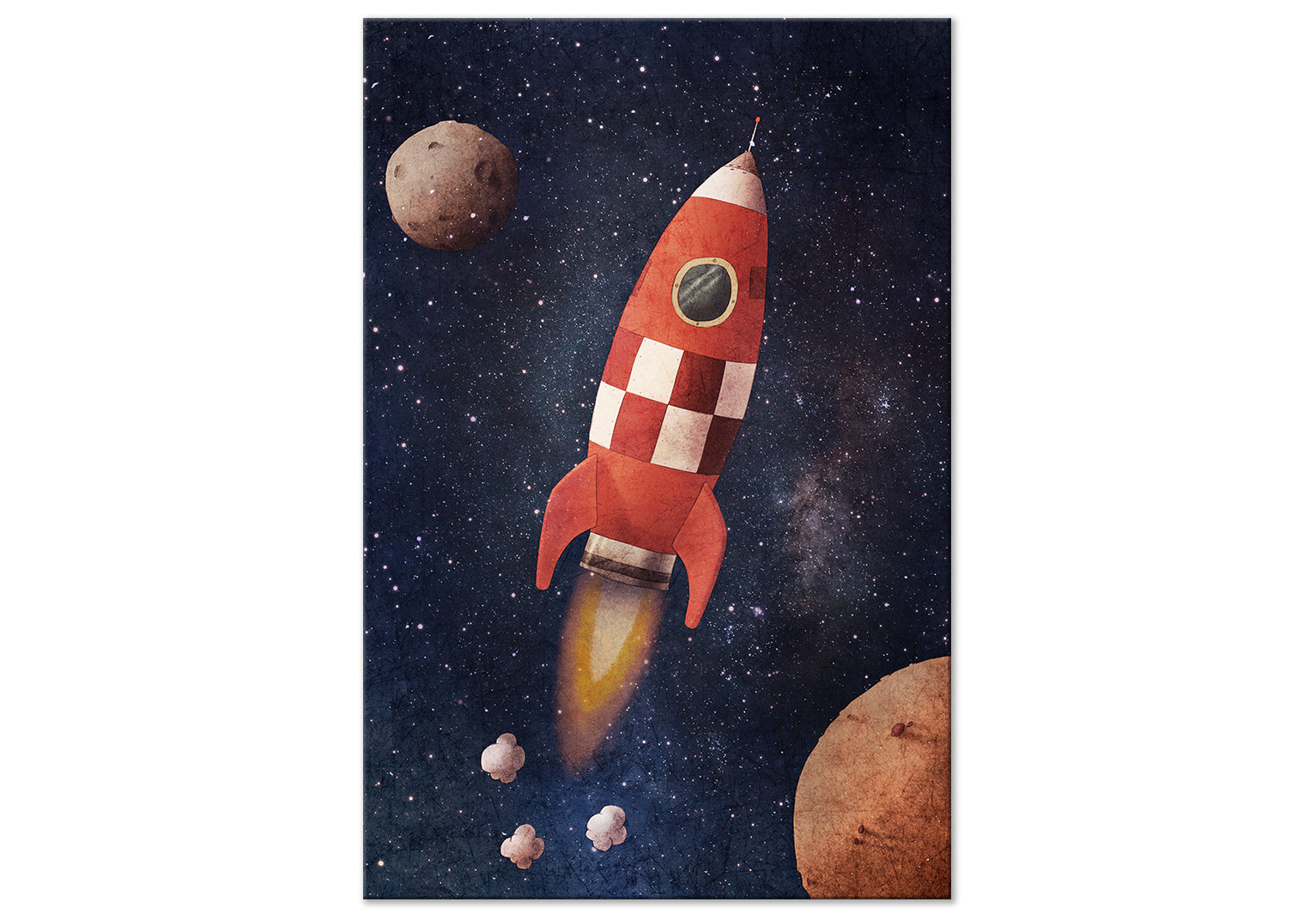 Cartoon Canvas Wall Art - Into the Unknown by Rocket