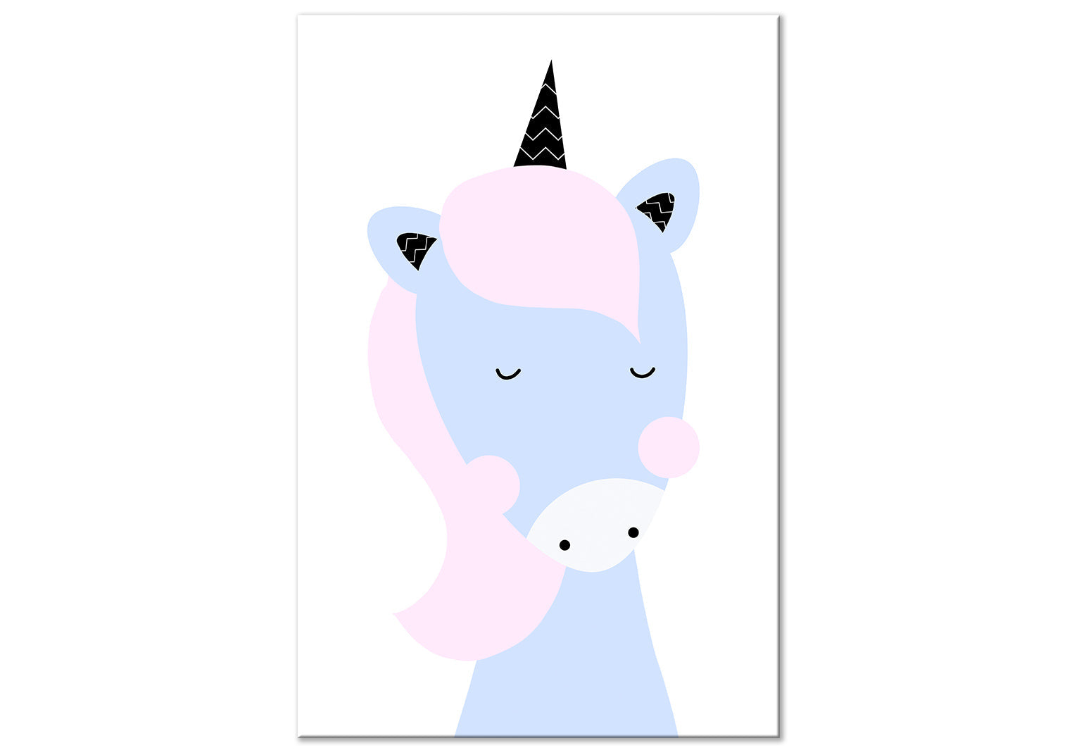 Cartoon Canvas Wall Art - Sweet Unicorn