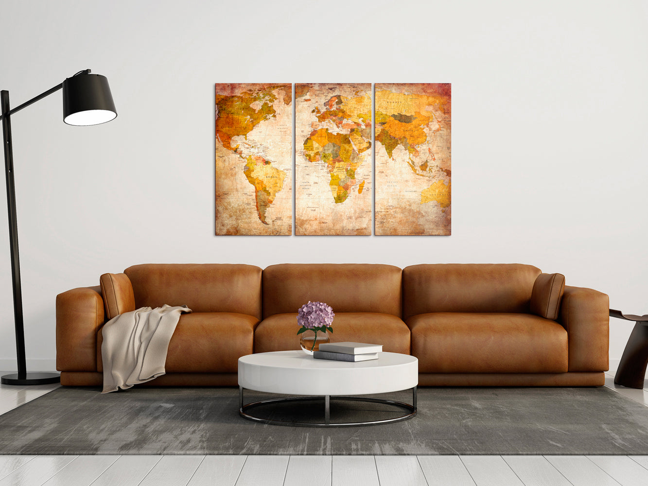 Decorative Cork Pin Board - Antique Travel - 3 Pieces