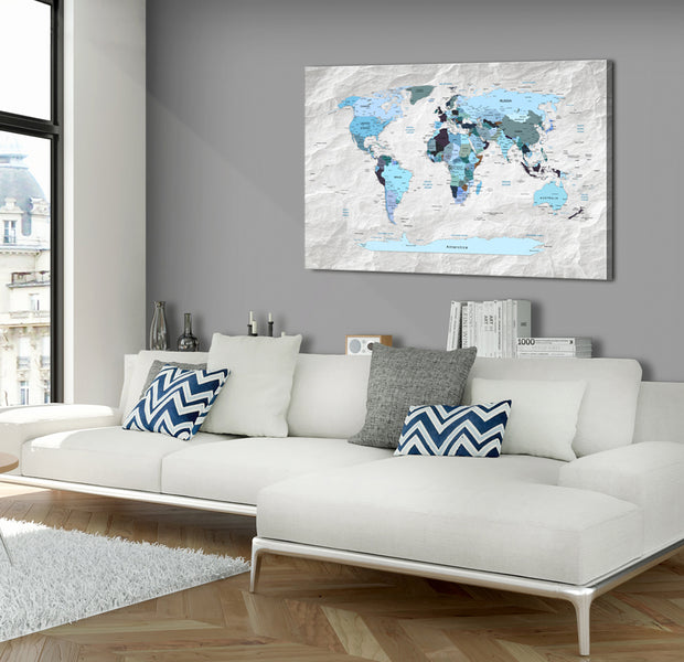 Decorative Cork Pin Board - Blue Pilgrimages