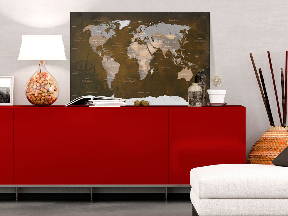 Decorative Cork Pin Board - Cinnamon Travels