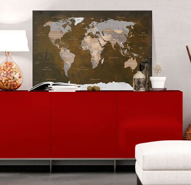 Decorative Cork Pin Board - Cinnamon Travels