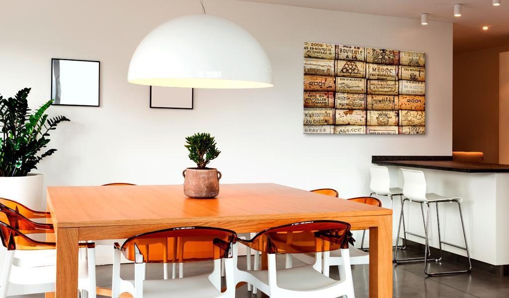 Decorative Cork Pin Board - Collage Of Wine Corks