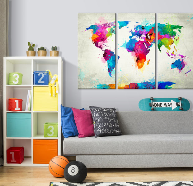 Decorative Cork Pin Board - Colourful Expression - 3 Pieces