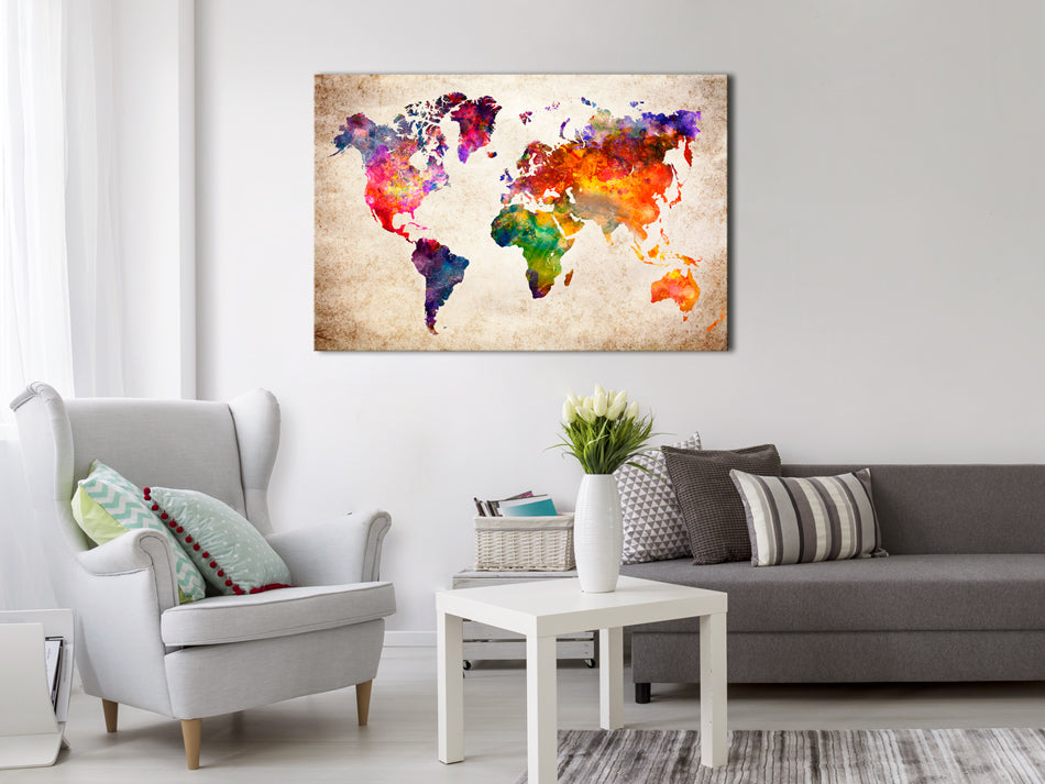 Decorative Cork Pin Board - Colourful Universe
