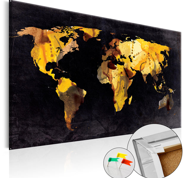 Decorative Cork Pin Board - Desert World