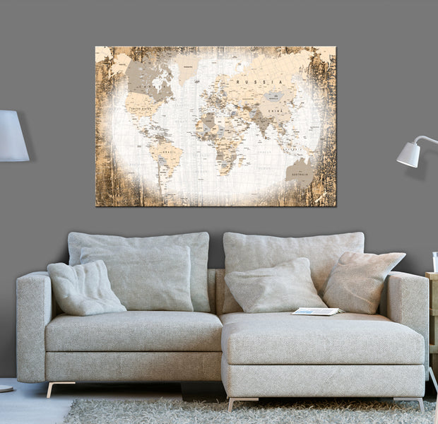 Decorative Cork Pin Board - Enclave of the World
