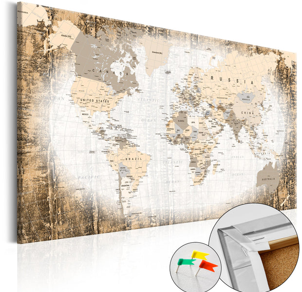 Decorative Cork Pin Board - Enclave of the World