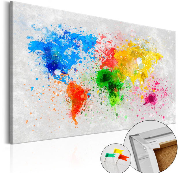 Decorative Cork Pin Board - Expressionism of the World