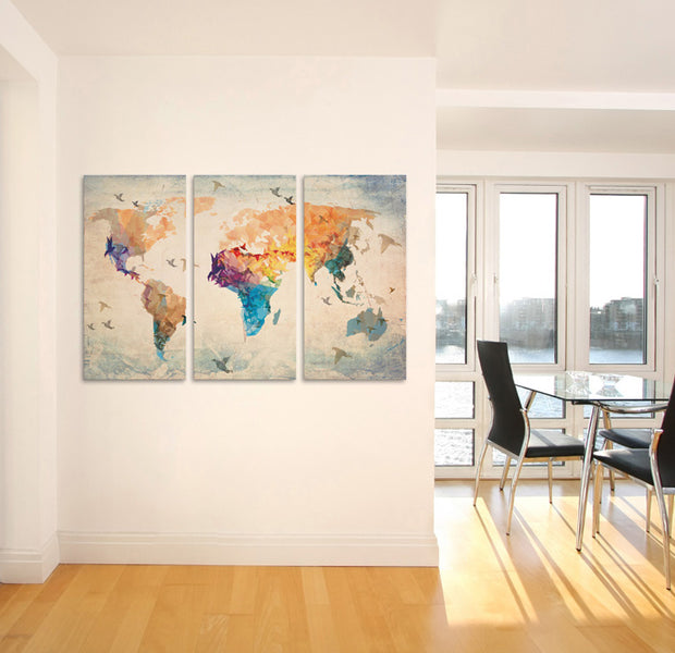 Decorative Cork Pin Board - Free as a bird - 3 Pieces