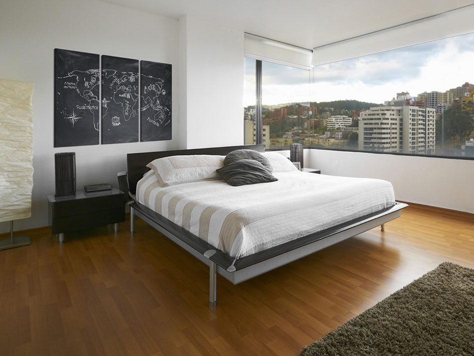 Decorative Cork Pin Board - Geography Lesson - 3 Pieces