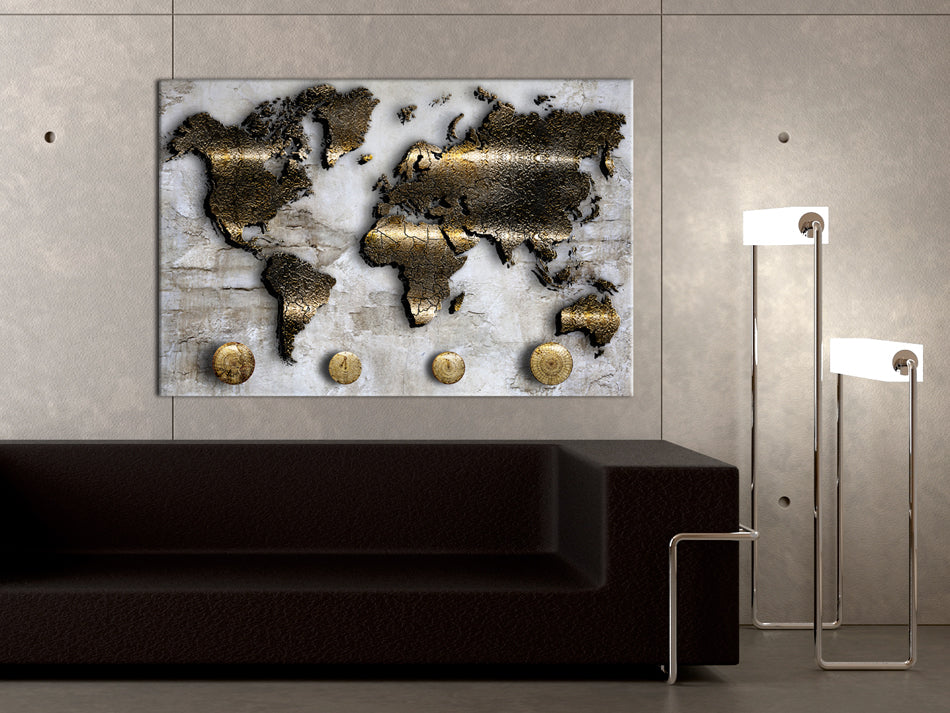 Decorative Cork Pin Board - Golden Journey