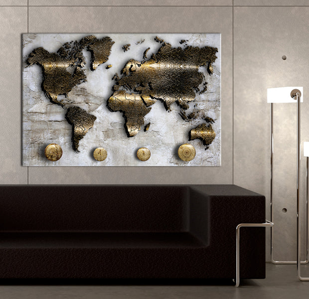 Decorative Cork Pin Board - Golden Journey