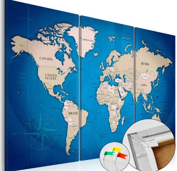 Decorative Cork Pin Board - Ink Journey - 3 Pieces