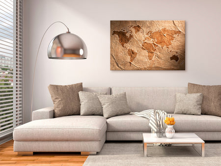 Decorative Cork Pin Board - Paper Map