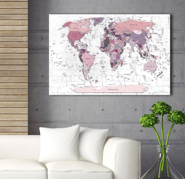 Decorative Cork Pin Board - Pink Frontiers