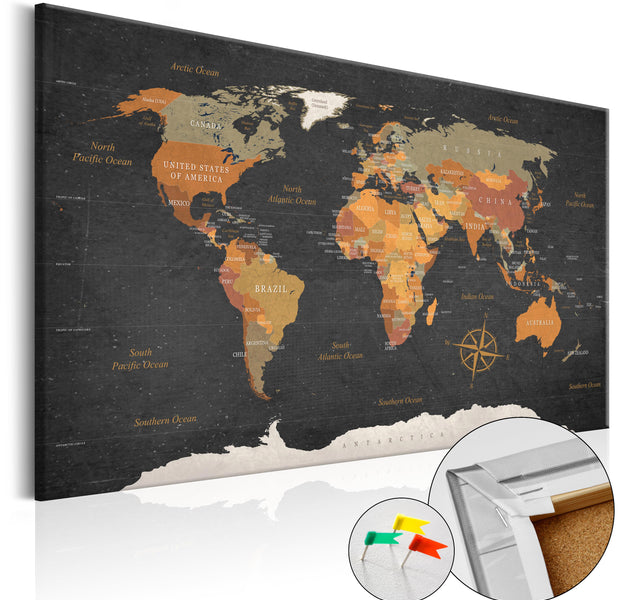 Decorative Cork Pin Board - Secrets of the Earth