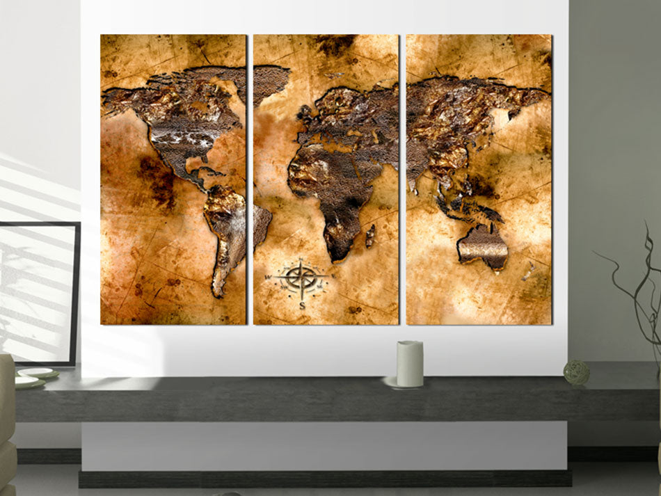 Decorative Cork Pin Board - Shade of Gold - 3 Pieces