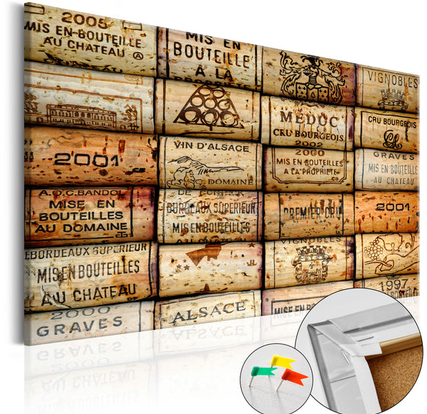 Decorative Cork Pin Board - Vineyard of Memories