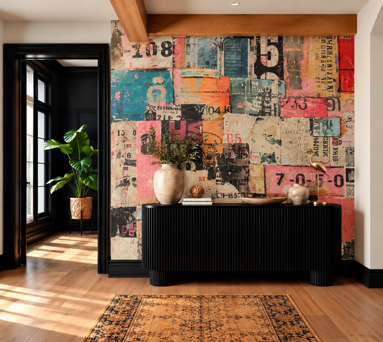 Premium Wallpaper Wall Mural - Urban Typography